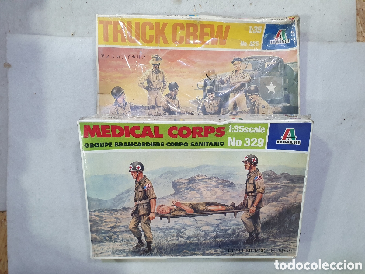 Giocattoli antichi e Giochi di collezione: 2 cajas de soldados Italieri 1:35. (L59)