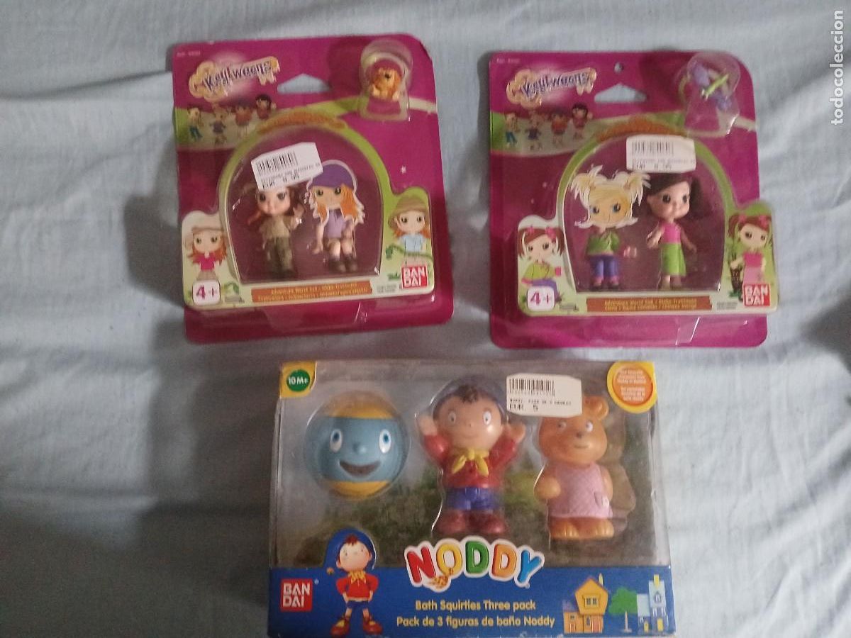 Brinquedos antigos e Jogos de cole&ccedil;&atilde;o: Antiguo juguete noddy y keyweens de Bandaien sus blister no usado .7 euros unidad a&ntilde;o 2009