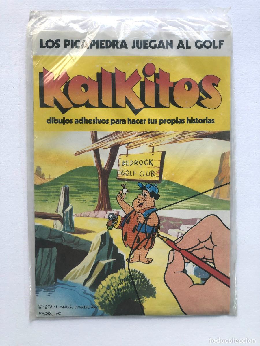 Juguetes antiguos y Juegos de colecci&oacute;n: KALKITOS / LOS PICAPIEDRA JUEGAN AL GOLF / PRECINTADO - SIN USAR / A&Ntilde;O 1978 / 18 x 12,5 cm.