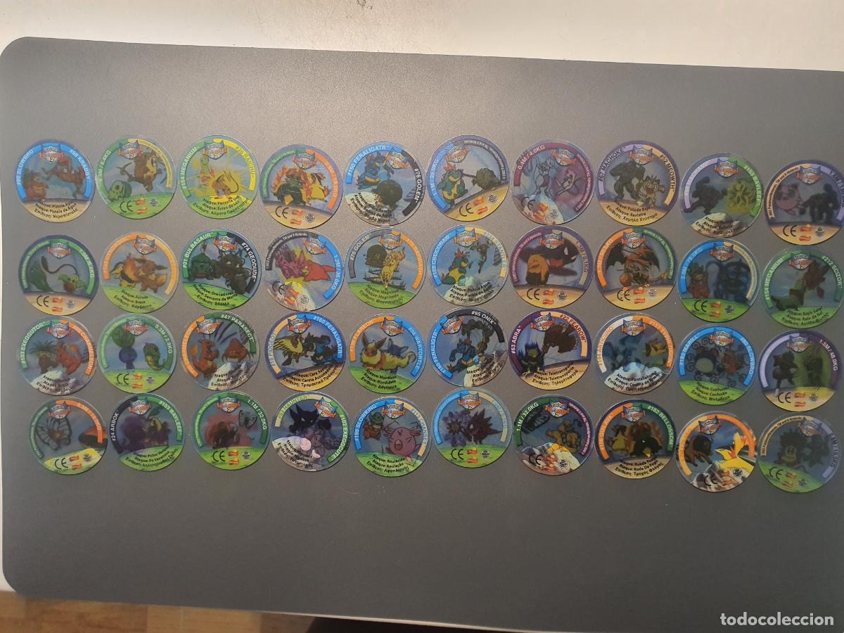 Juguetes antiguos y Juegos de colecci&oacute;n: COLECCION COMPLETA 40/40 TAZO POKEMON -- A&Ntilde;O 2002 -- POKEMON TAZOS LEAGUE 2 -- MATUTANO - ESPA&Ntilde;A --