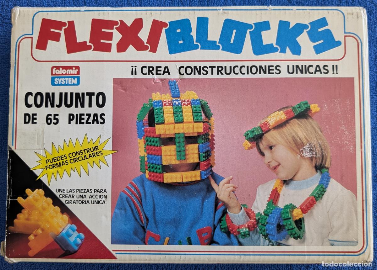 Juguetes antiguos y Juegos de colecci&oacute;n: FlexiBlocks - Conjunto de 65 piezas - Falomir System