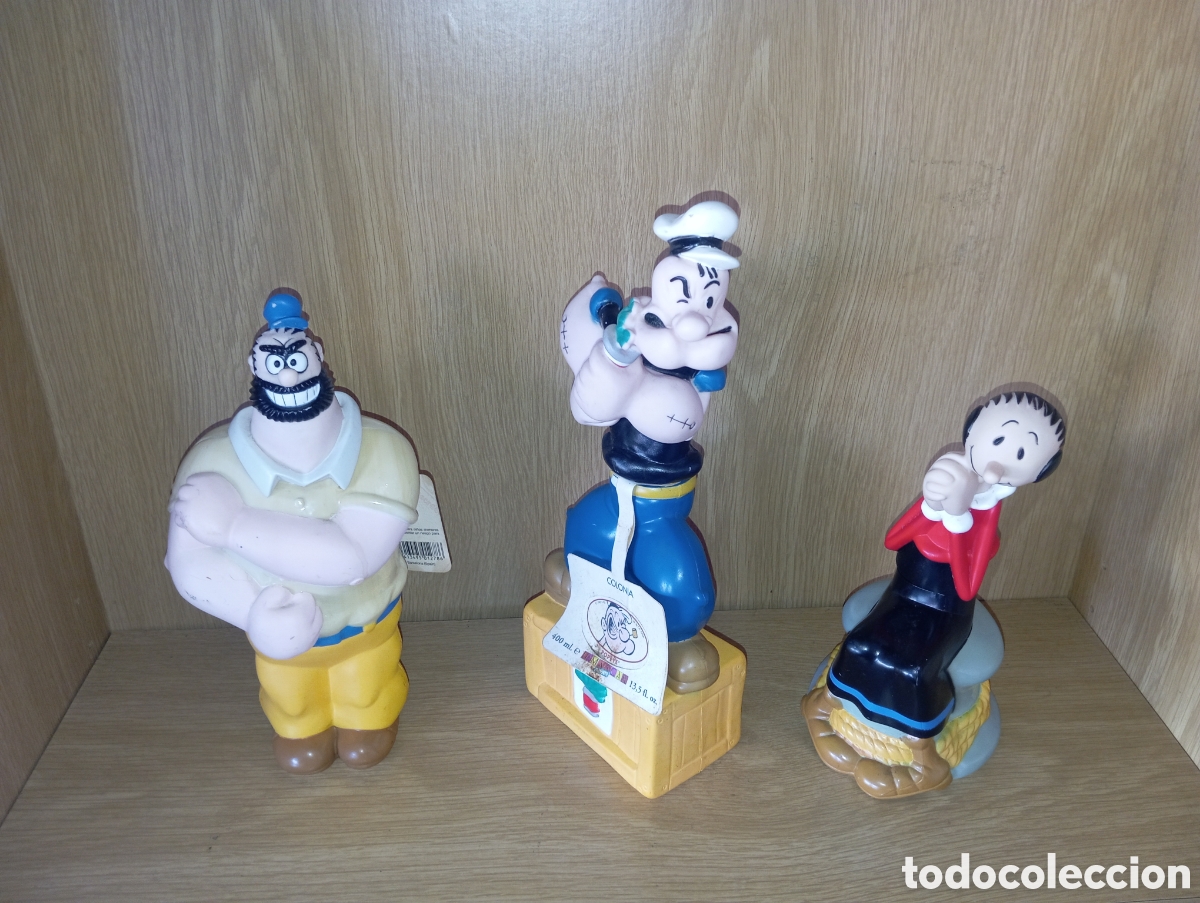 Juguetes antiguos y Juegos de colecci&oacute;n: Lote de figuras de los dibujos de Popeye el marino