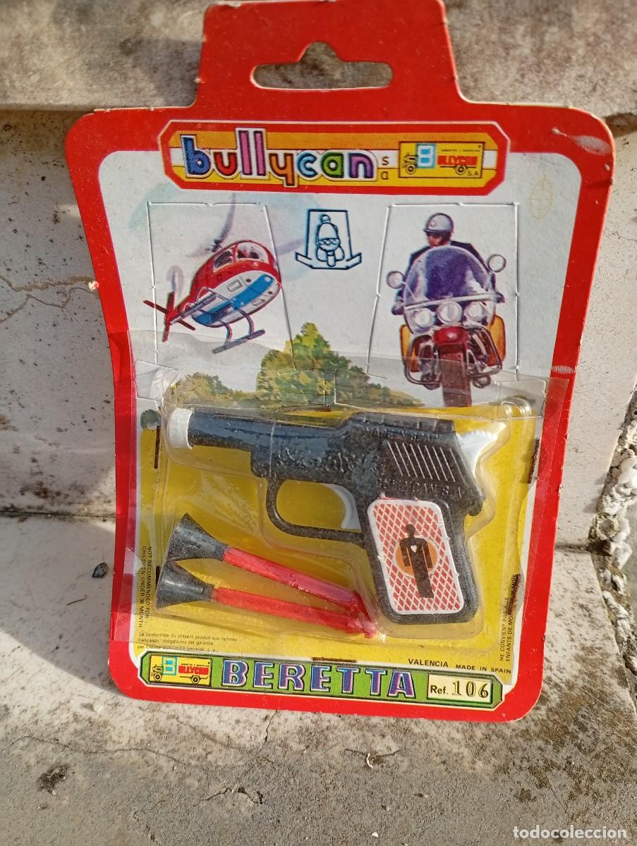Juguetes antiguos y Juegos de colecci&oacute;n: PISTOLA VENTOSAS BERETTA DE BULLYCAN A&Ntilde;OS 70 A ESTRENAR REFERENCIA 106**