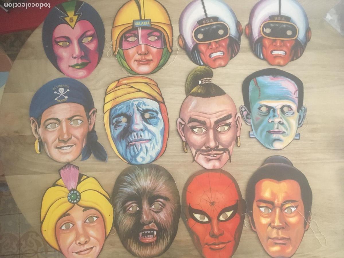 Juguetes antiguos y Juegos de colecci&oacute;n: caretas de carton de personajes infantiles lote 12 caretas muy buen estado