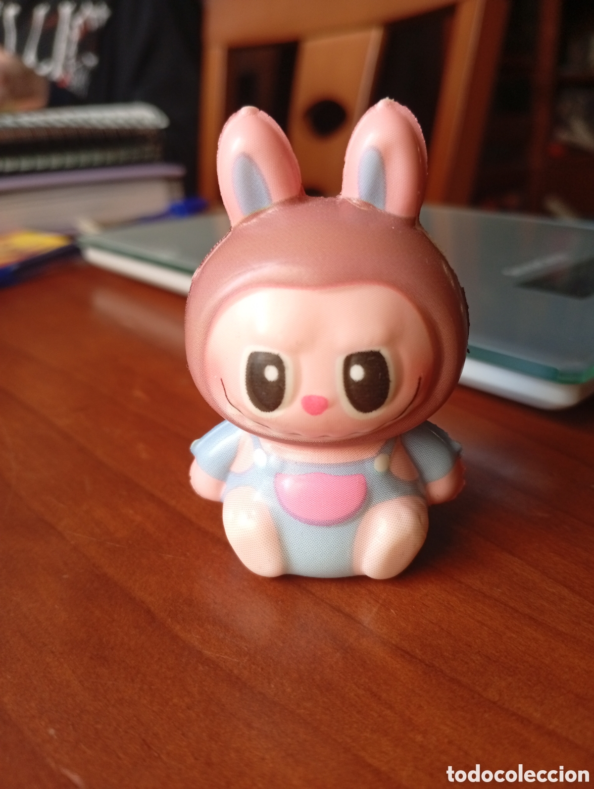 Juguetes antiguos y Juegos de colecci&oacute;n: MU&Ntilde;ECO FIGURA LABUBU GOMA BLANDA