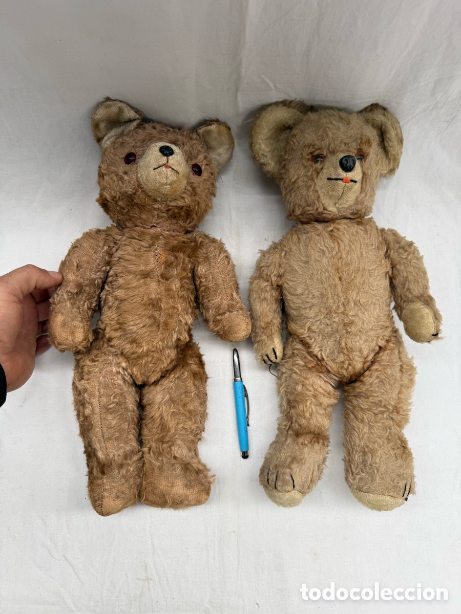 Juguetes antiguos y Juegos de colecci&oacute;n: Lote de dos grandes juguetes,Osos!A&ntilde;os 40-50