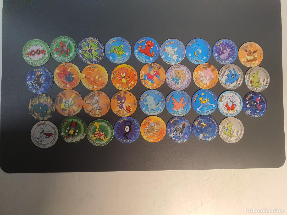 Juguetes antiguos y Juegos de colecci&oacute;n: COMPLETO 35/35 TAZO POKEMON -- A&Ntilde;O 2001 -- POKEMON STICKER TAZOS -- MATUTANO - ESPA&Ntilde;A --