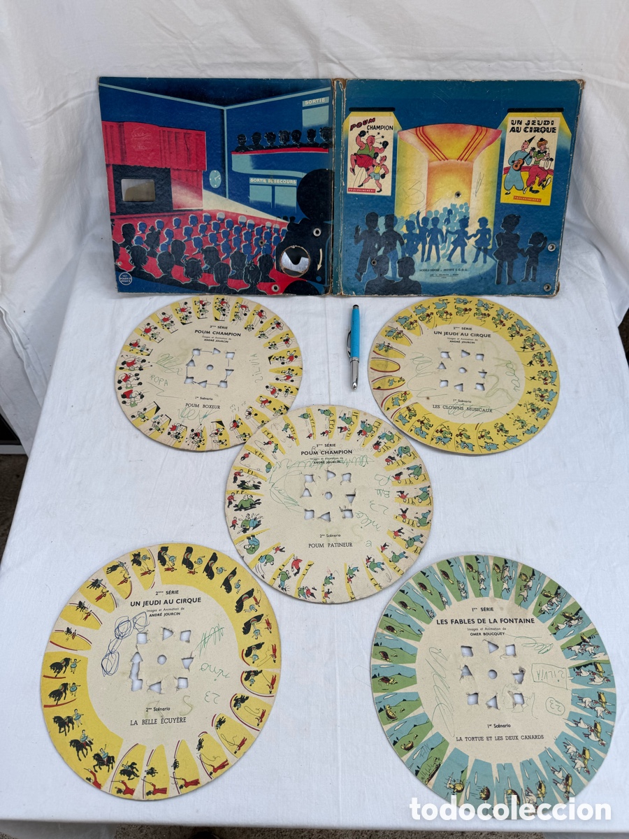 Giocattoli antichi e Giochi di collezione: Antiguo juguete Cine manual,a&ntilde;os 50,de 5 peliculas