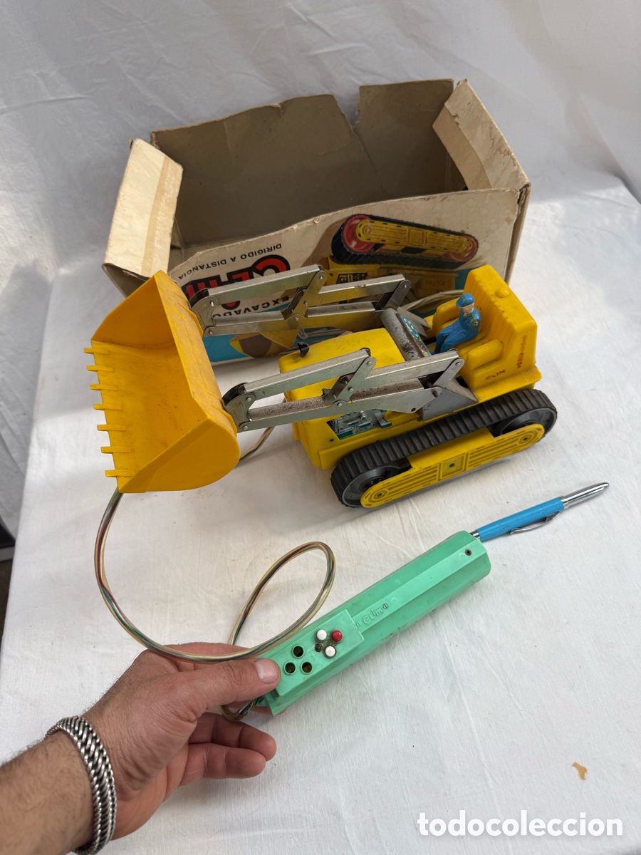 Juguetes antiguos y Juegos de colecci&oacute;n: Antiguo juguete,Excavadora de Clim,a&ntilde;os 60-70