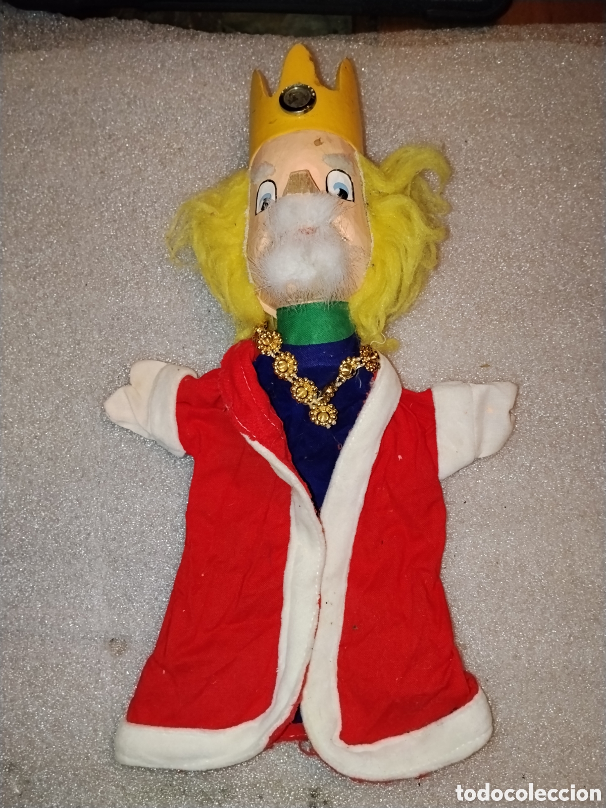 Juguetes antiguos y Juegos de colecci&oacute;n: TITERE MARIONETA REY Hand Puppet King POSIBLE MARCA GOKI