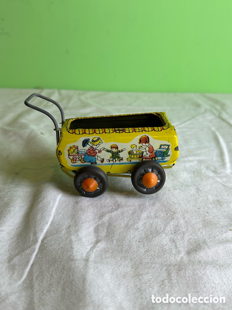 Jouets Anciens et Jeux de collection: juguete coleccionable de hojalata, un carrito para mu&ntilde;ecas de estilo vintage