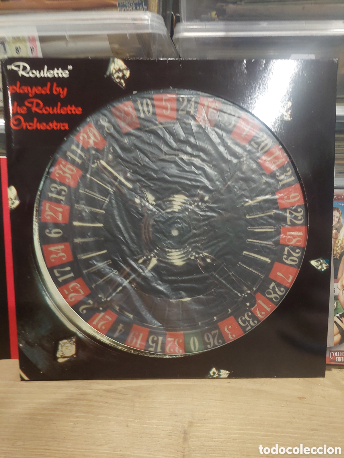 Juguetes antiguos y Juegos de colecci&oacute;n: LP JUEGO PUBLICIDAD ROULETTE ORCHESTRA ROSFORD DRY GIN MR