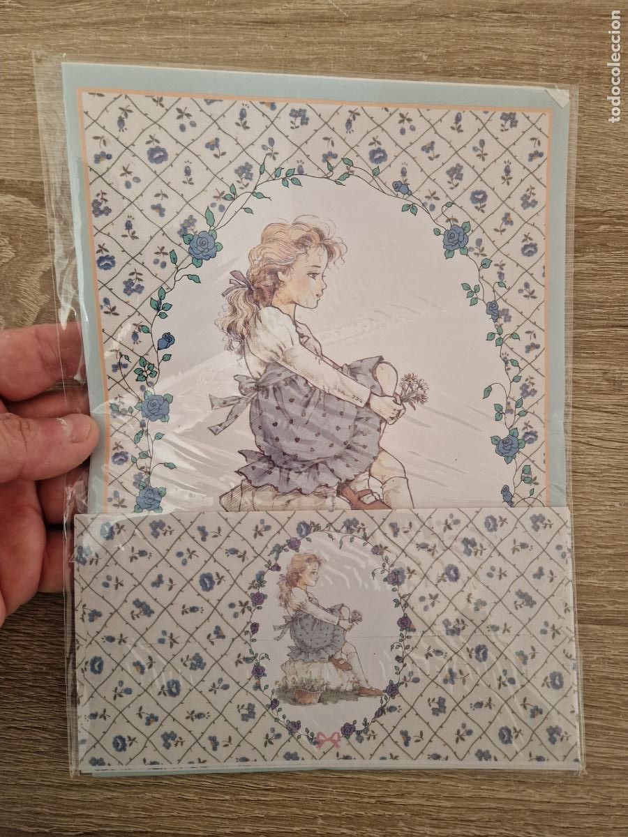 Juguetes antiguos y Juegos de colecci&oacute;n: set pack a&ntilde;os 90 sobre carta Hojas de cambiar cartas hojita romantico perfumada Taiwan Curi chan