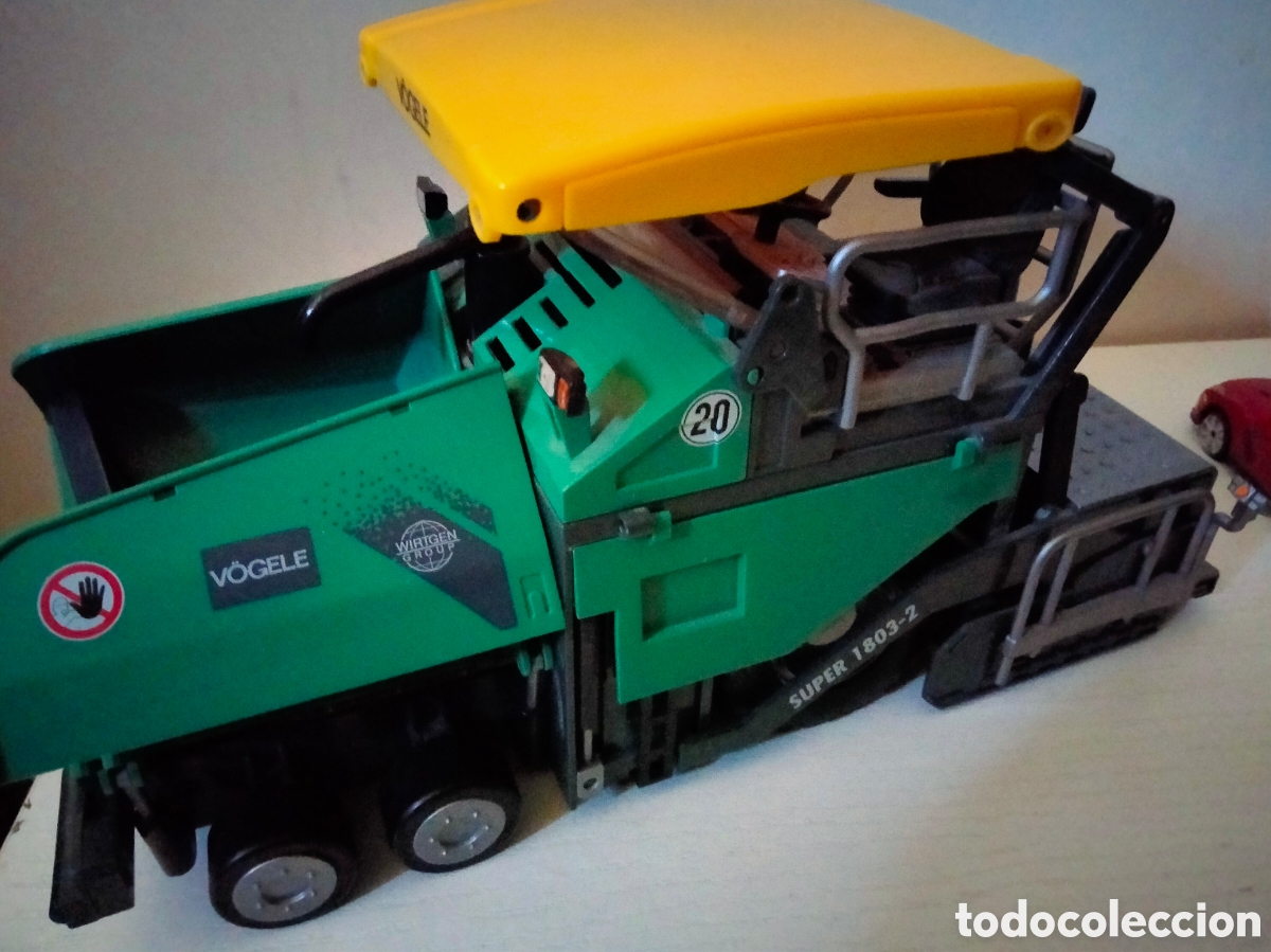 Juguetes antiguos y Juegos de colecci&oacute;n: Estendedora aplanadora Super Vogele 1803-2 diecast