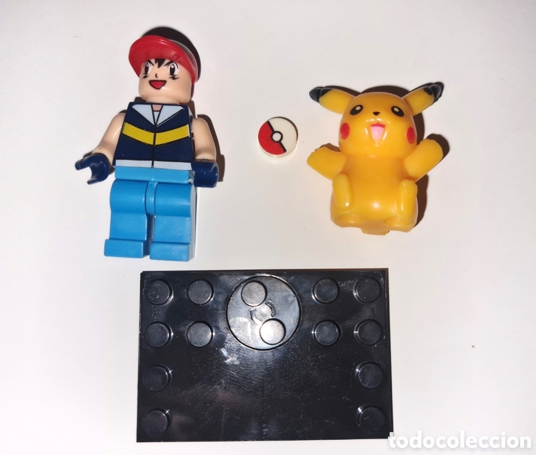 Juguetes antiguos y Juegos de colecci&oacute;n: Minifigura compatible con lego pokemon Ash y Pikachu