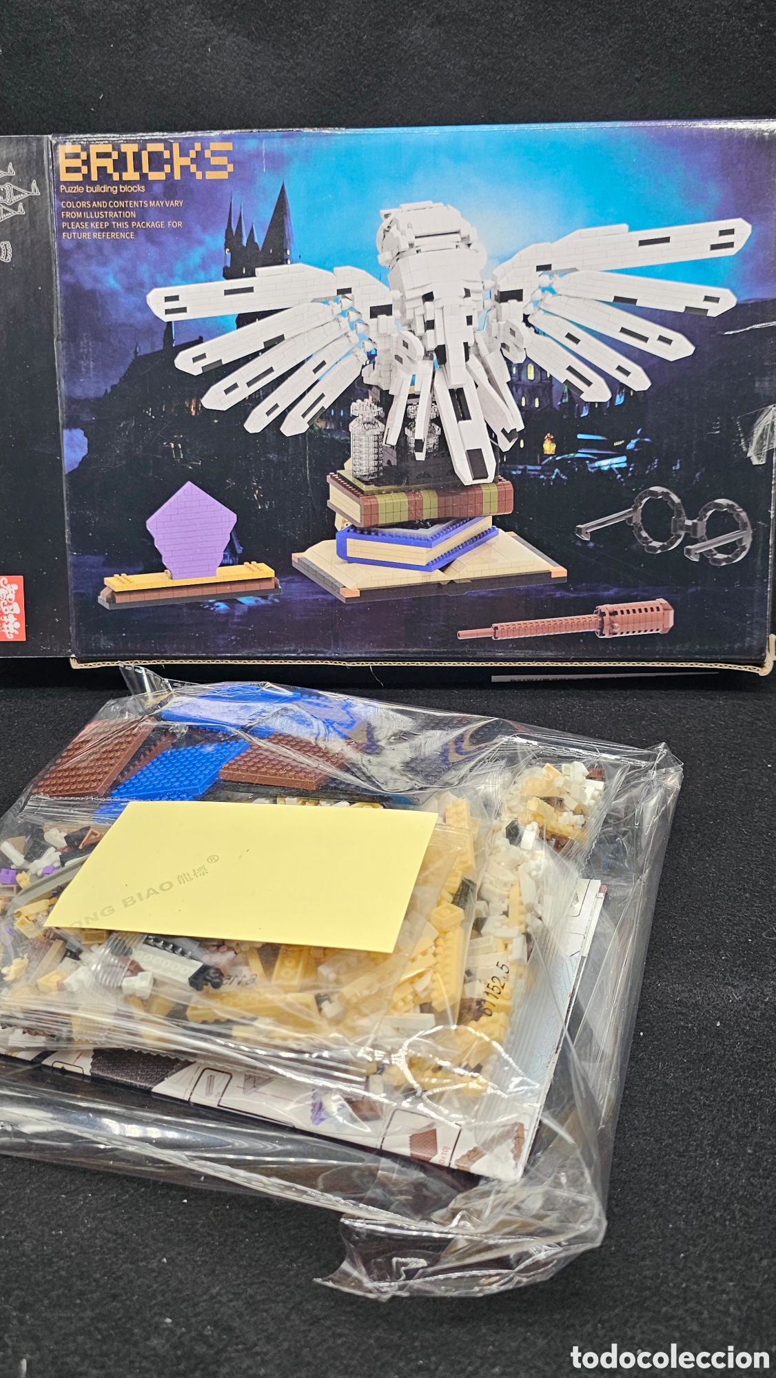 Juguetes antiguos y Juegos de colecci&oacute;n: set de construcci&oacute;n tipo bloques inspirado en el personaje Hedwig de Harry Potter