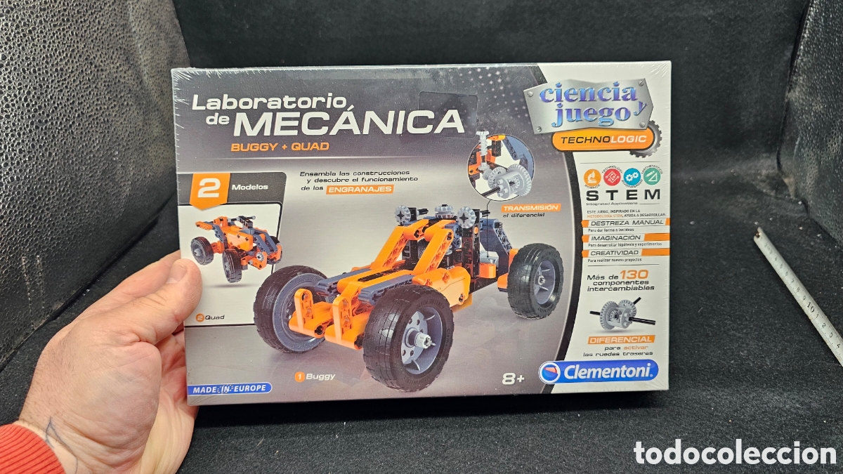 Juguetes antiguos y Juegos de colecci&oacute;n: kit de construcci&oacute;n de Laboratorio de Mec&aacute;nica &rdquo;Buggy + Quad&rdquo; de Clementoni.