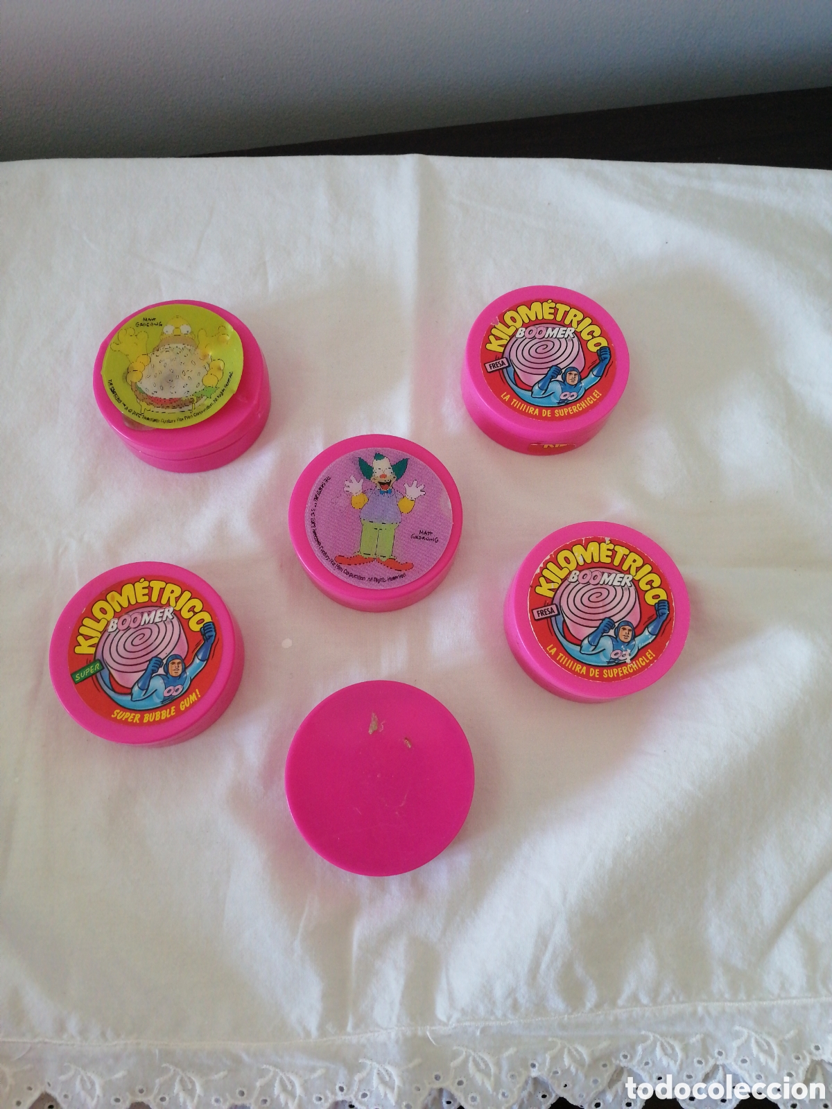 Juguetes antiguos y Juegos de colecci&oacute;n: Lote 6 cajas vac&iacute;as kilom&eacute;trico chicle boomer