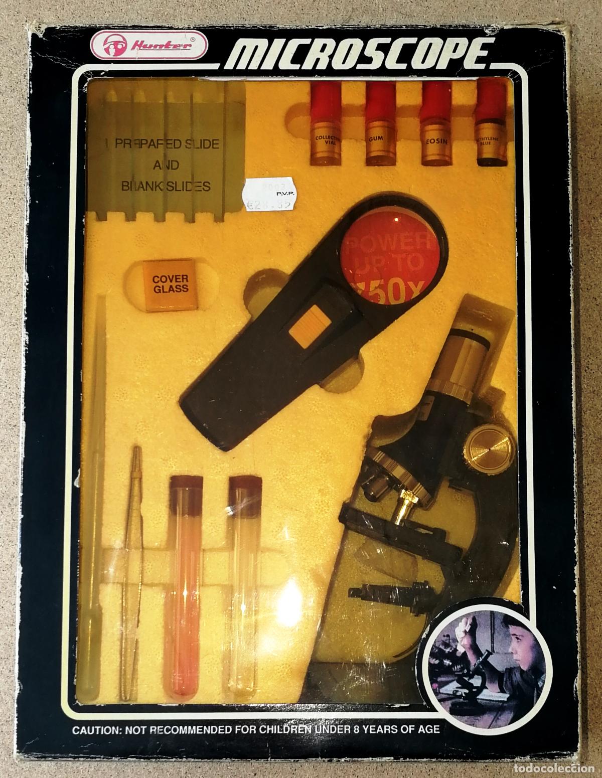 Juguetes antiguos y Juegos de colecci&oacute;n: MICROSCOPIO DE JUGUETE HUNTER MICROSCOPE. Hasta 750x