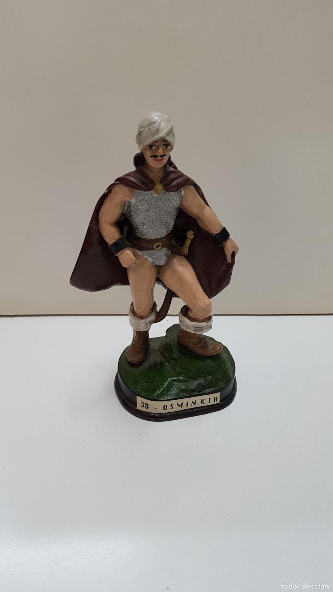 Giocattoli antichi e Giochi di collezione: Figura Resina Osmin Kir serie El Guerrero del Antifaz - Manuel Gago