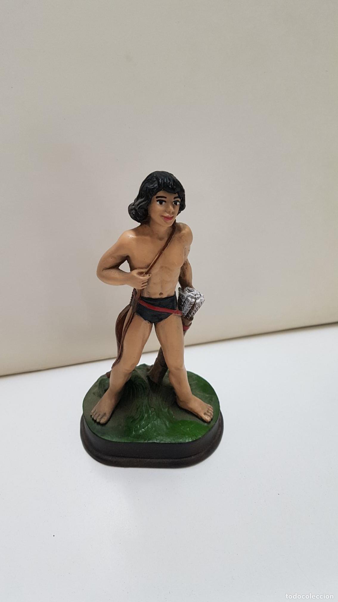 Altes Spielzeug und Spiele: Figura Resina Peque&ntilde;o Pantera Negra serie Pantera Negra - Miguel Quesada