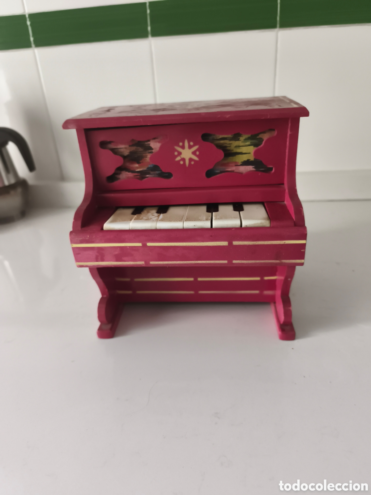 Juguetes antiguos y Juegos de colecci&oacute;n: Antiguo piano infantil de madera