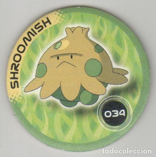 Juguetes antiguos y Juegos de colecci&oacute;n: COLECCI&Oacute;N TAZOS MAGIC BOX INT. POK&Eacute;MON PICKERS TAZO CAPS POGS N&Uacute;MERO 034 34 SHROOMISH SERIE ANIME