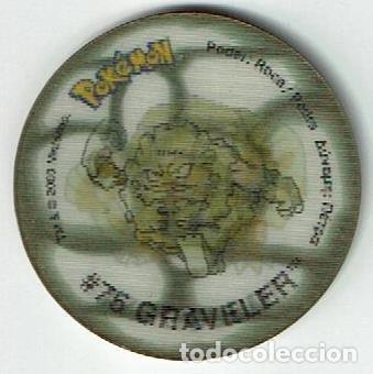 Juguetes antiguos y Juegos de colecci&oacute;n: COLECCI&Oacute;N TAZOS MATUTANO POK&Eacute;MON TAZO 2 HOLOGR&Aacute;FICO CAPS POGS #74 GEODUDE #75 GRAVELER #76 GOLEM