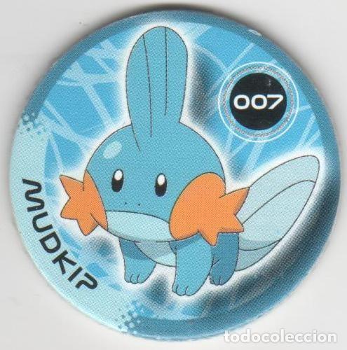 Juguetes antiguos y Juegos de colecci&oacute;n: COLECCI&Oacute;N TAZOS MAGIC BOX INT. POK&Eacute;MON PICKERS TAZO CAPS POGS N&Uacute;MERO 007 7 MUDKIP SERIE ANIME MANGA