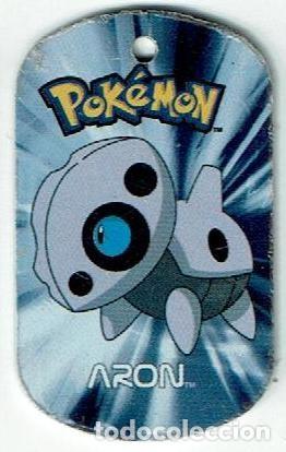Juguetes antiguos y Juegos de colecci&oacute;n: COLECCI&Oacute;N TAZOS E-MAX POK&Eacute;MON METAL TAGS TAG COLGANTE 2006 TIPO TAZO CAPS POGS N&Uacute;MERO 304 ARON
