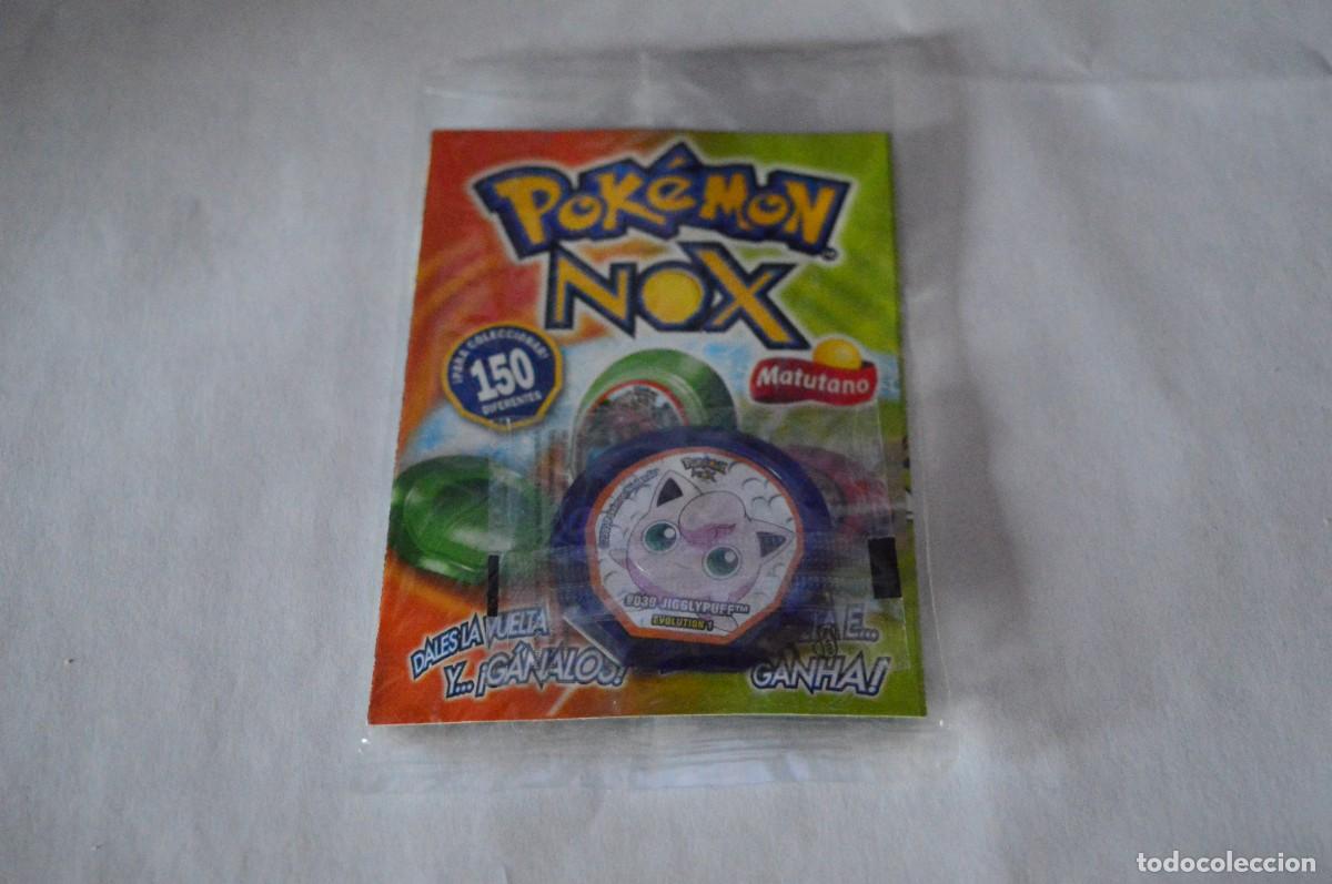 Juguetes antiguos y Juegos de colecci&oacute;n: COLECCI&Oacute;N TAZOS MATUTANO POK&Eacute;MON NOX TAZO CAPS POGS #039 JIGGLYPUFF EVOLUTION 1 PRECINTADO CHECKLIST