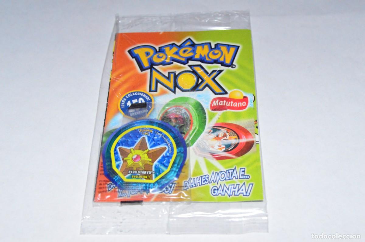 Juguetes antiguos y Juegos de colecci&oacute;n: COLECCI&Oacute;N TAZOS MATUTANO POK&Eacute;MON NOX TAZO CAPS POGS #120 STARYU EVOLUTION 1 PRECINTADO CHECKLIST