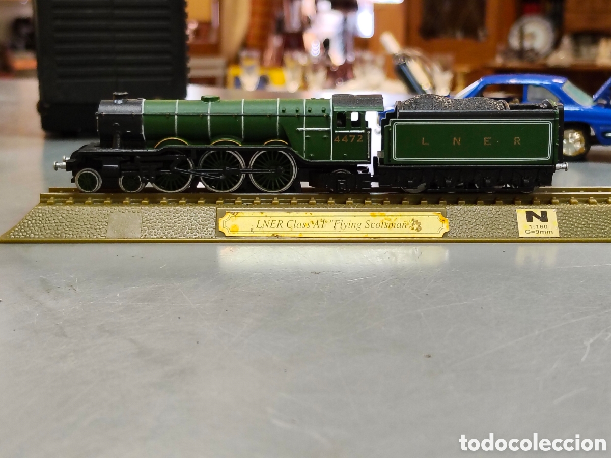 Juguetes antiguos y Juegos de colecci&oacute;n: R&eacute;plica detallada de la famosa locomotora construida en 1923 para la London and North Eastern Ra