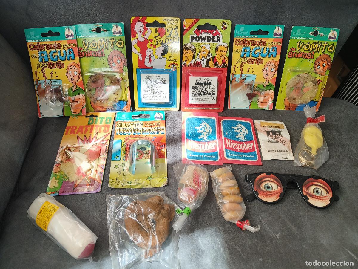 Juguetes antiguos y Juegos de colecci&oacute;n: Ocasion ! Super lote articulos de broma sin uso Juguetes SanRoma San Roma a&ntilde;os 70 80 vintage y m&aacute;s