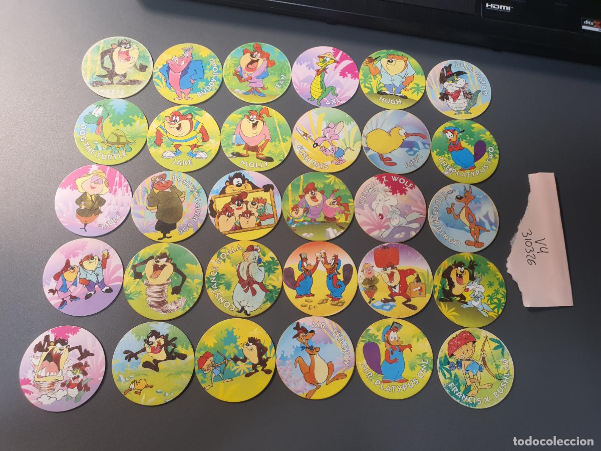 Jouets Anciens et Jeux de collection: COLECCION COMPLETA TAZOS MATUTANO 1994 - SUPER TAZO - TINY TOON VERDE