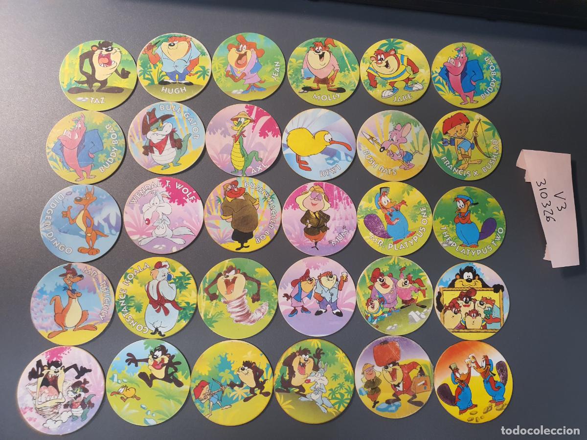 Jouets Anciens et Jeux de collection: COLECCION COMPLETA TAZOS MATUTANO 1994 - SUPER TAZO - TINY TOON VERDE