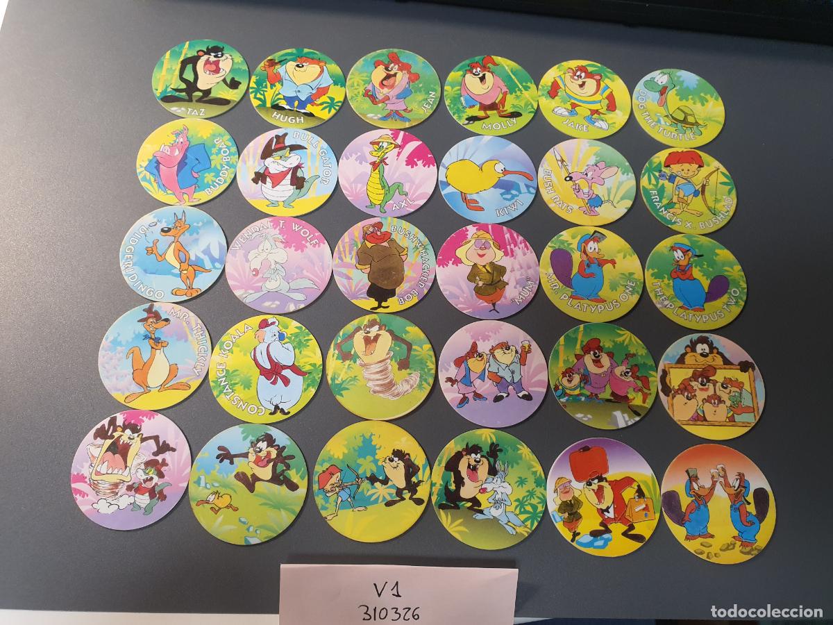 Juguetes antiguos y Juegos de colecci&oacute;n: COLECCION COMPLETA TAZOS MATUTANO 1994 - SUPER TAZO - TINY TOON VERDE