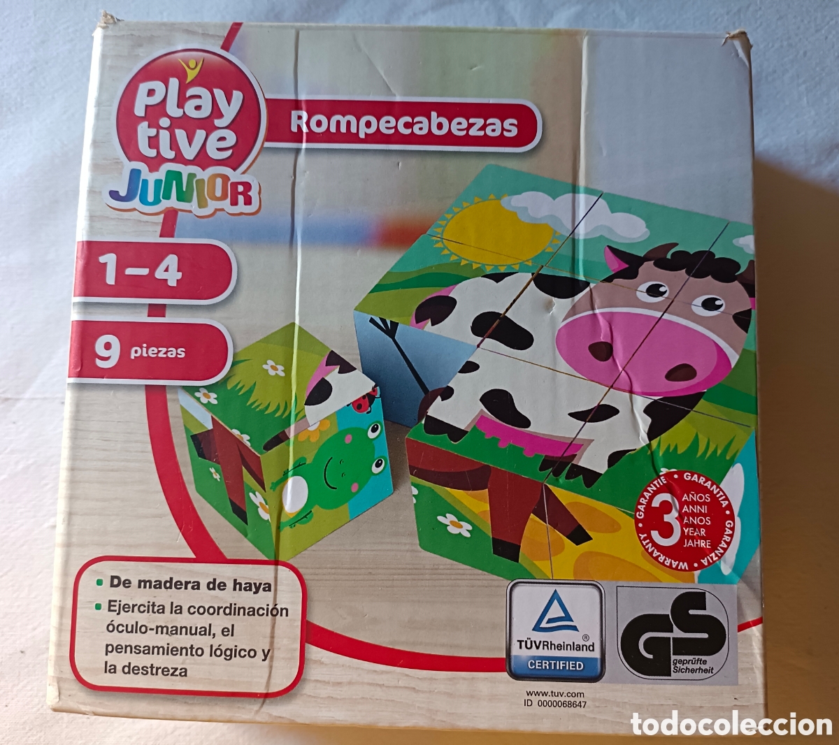 Juguetes antiguos y Juegos de colecci&oacute;n: Puzzle madera TŪV Lidl Playtive