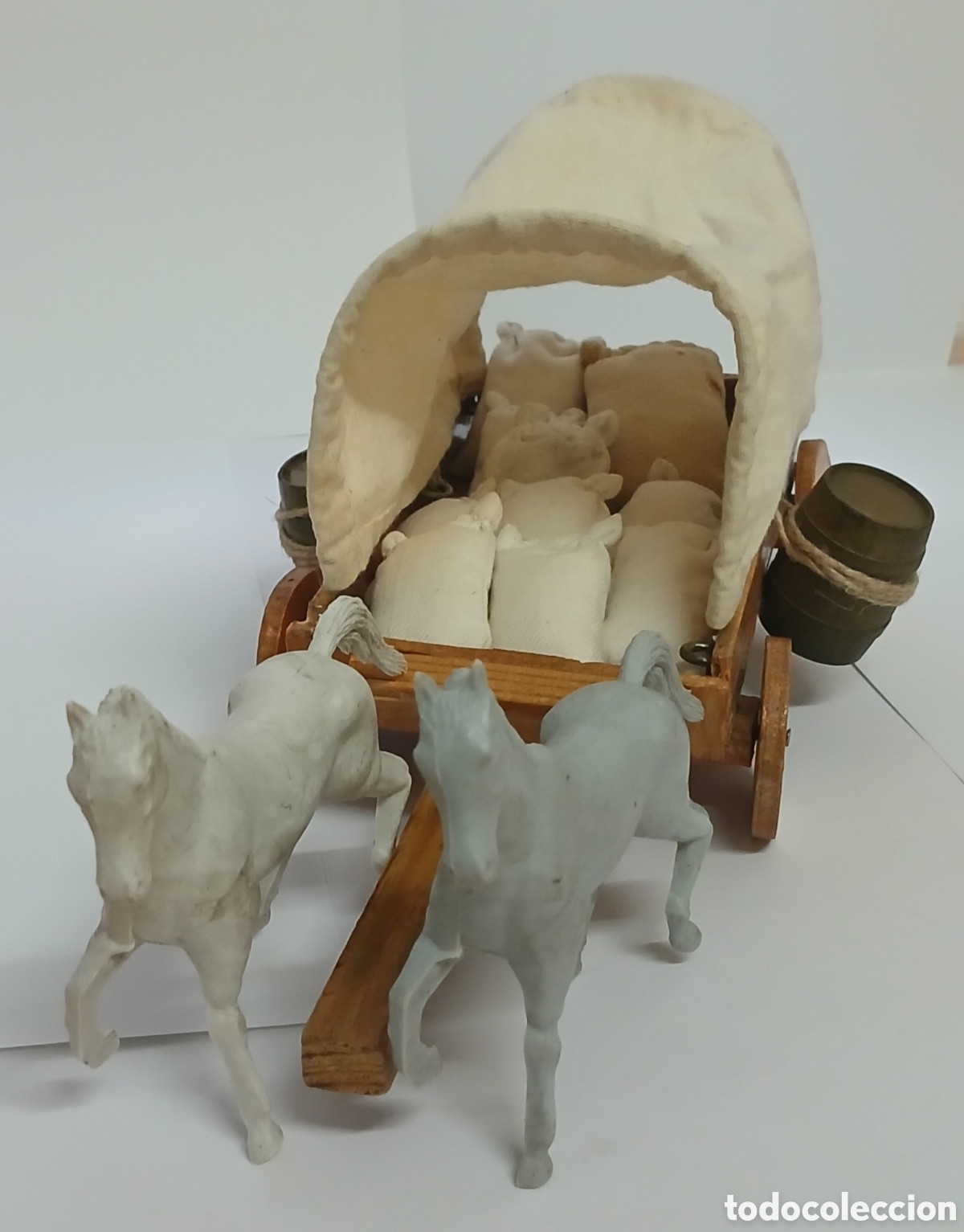 Juguetes antiguos y Juegos de colecci&oacute;n: FAR WEST OESTE CARRETA DE MADERA