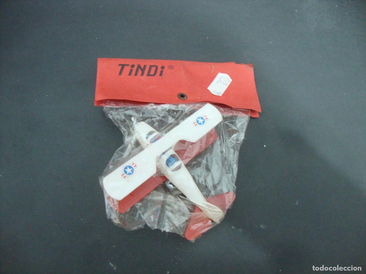Juguetes antiguos y Juegos de colecci&oacute;n: AVION PLASTICO QUIOSCO MARCA TINDI EN BLISTER PEQUE&Ntilde;A ROTURA