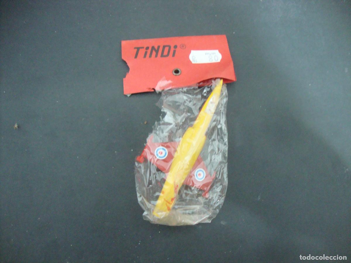 Juguetes antiguos y Juegos de colecci&oacute;n: AVION PLASTICO QUIOSCO MARCA TINDI EN BLISTER PEQUE&Ntilde;A ROTURA