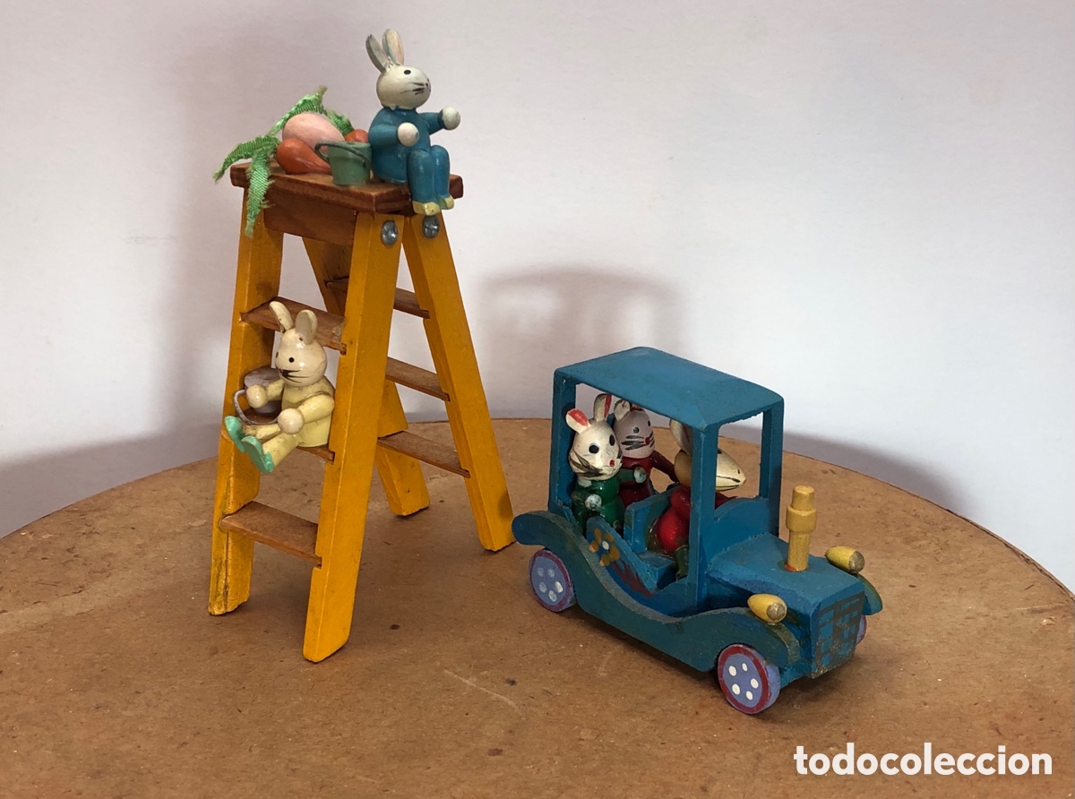 Juguetes antiguos y Juegos de colecci&oacute;n: Lote de Juguetes de madera &bull; GOULA &bull; Espa&ntilde;a &bull;