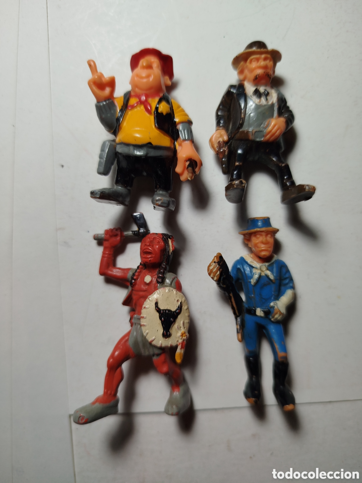 Juguetes antiguos y Juegos de colecci&oacute;n: Lote figuras exin west retro