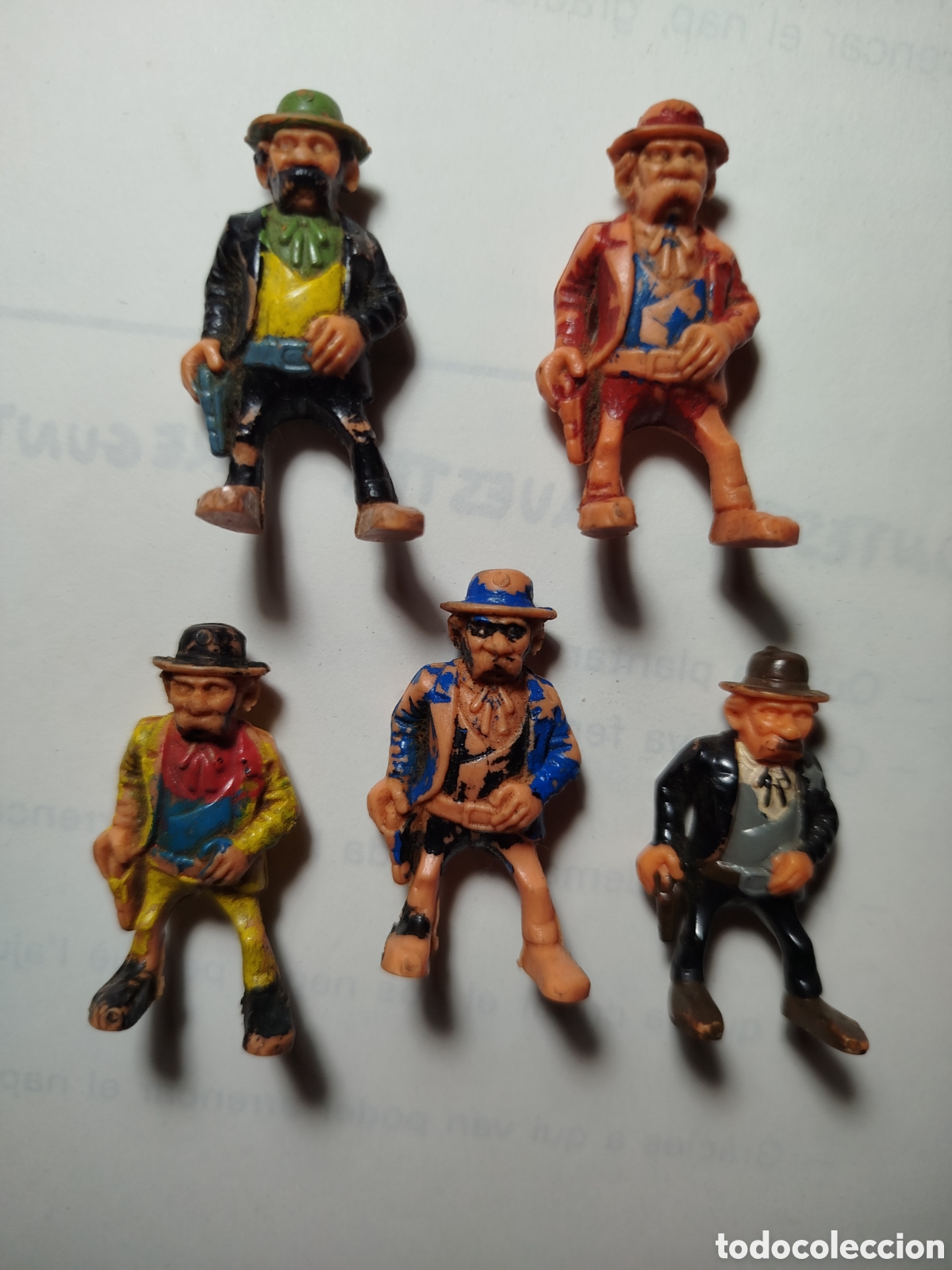 Juguetes antiguos y Juegos de colecci&oacute;n: 5 figuras exin west retro