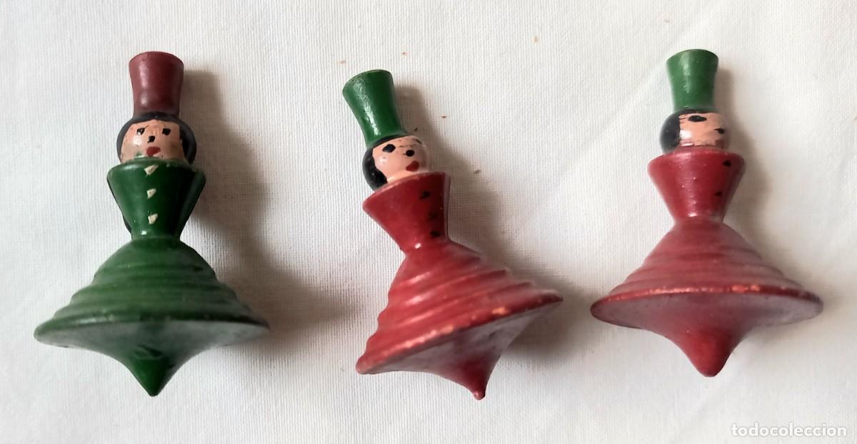Juguetes antiguos y Juegos de colecci&oacute;n: antigua peonza, trompicho, baldufa, sevillana peque&ntilde;a -fta- Una sola.