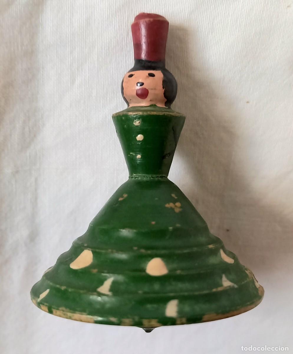 Juguetes antiguos y Juegos de colecci&oacute;n: antigua peonza, trompicho, baldufa, sevillana mayor -fta-