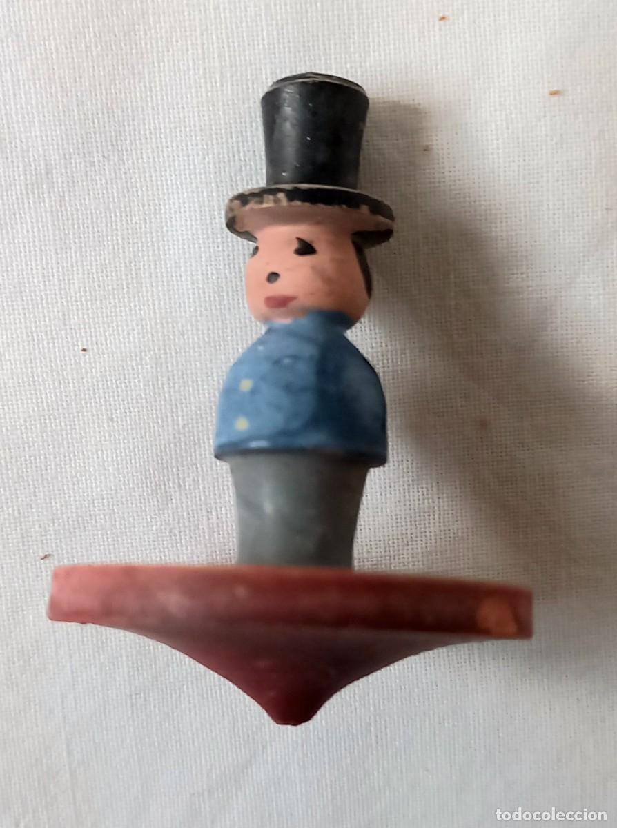 Juguetes antiguos y Juegos de colecci&oacute;n: antigua peonza, trompicho, baldufa, sevillano mediana -fta-