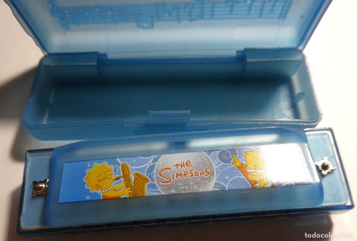 Juguetes antiguos y Juegos de colecci&oacute;n: Arm&oacute;nica juguete Nesquick Simpsons instrumento musical, en su caja original