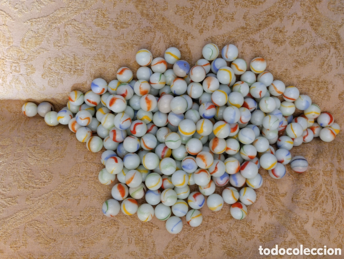 Juguetes antiguos y Juegos de colecci&oacute;n: Lote de canicas antiguas marmol