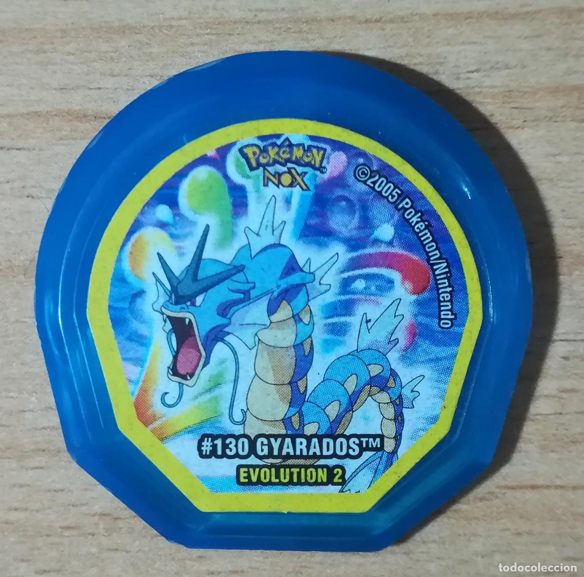 Juguetes antiguos y Juegos de colecci&oacute;n: Tazo Pokemon Nox Evolution 2 N&ordm; 130 Gyarados - Pokemon/Nintendo 2005.
